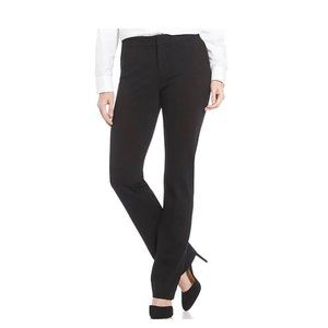 NWT Lands End Womens Mid Rise Curvy Fit Trouser Dress Pants Black  18 38W $80